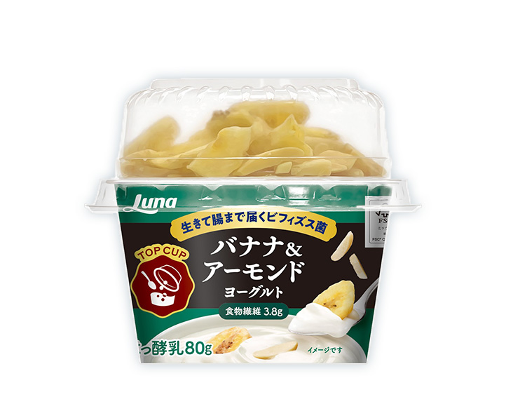 TOPCUP バナナ&アーモンド ヨーグルト